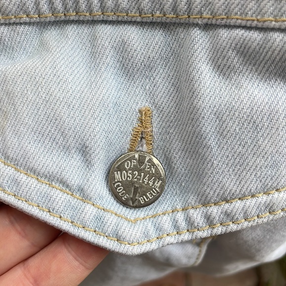 Code bleu vintage denim jean jacket M made in Japan 🇯🇵 roomy - Picture 3 of 6